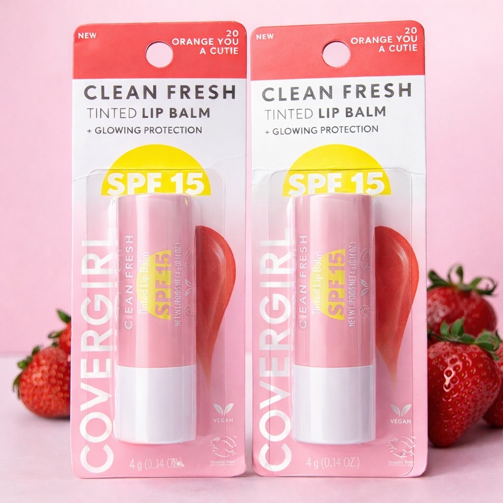 2 COVERGIRL Clean Fresh Tinted Lip Balm - Orange You A Cutie